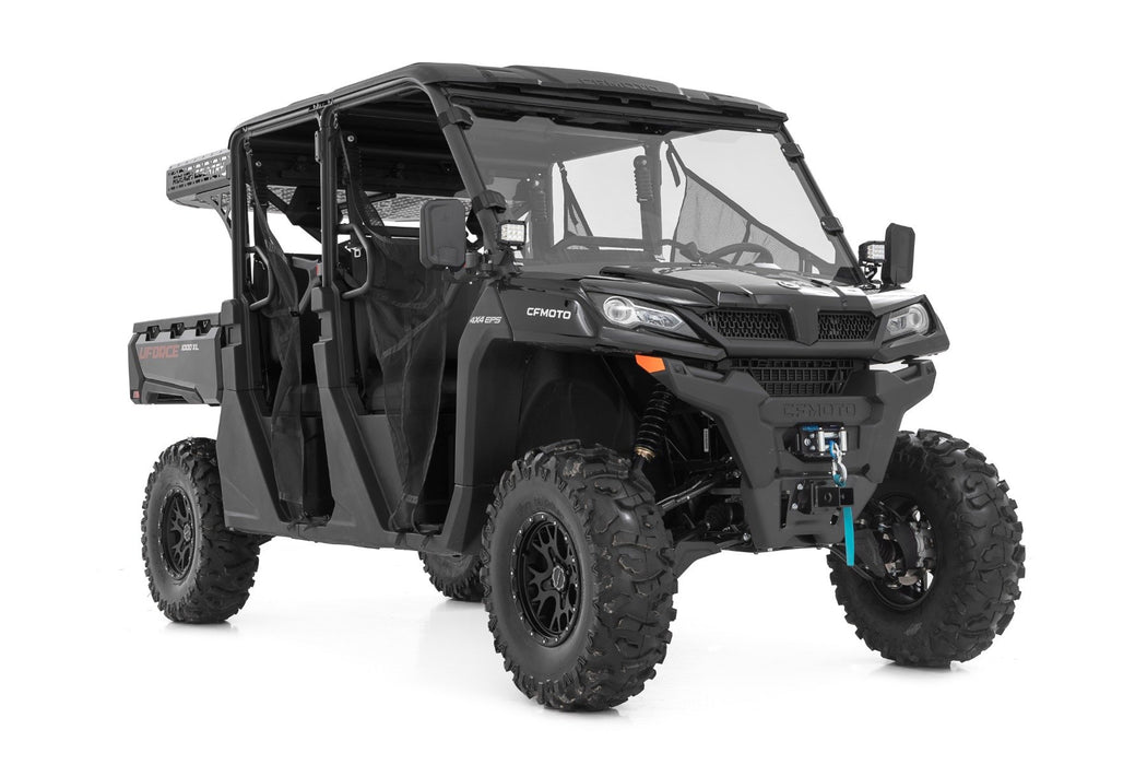 Rough Country LED Light Kit Cage Mount 2" Black Pair White DRL CFMOTO UFORCE 1000