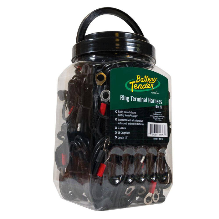 Battery Tender Ring Terminal Harness with Quick Disconnect 25 Pack