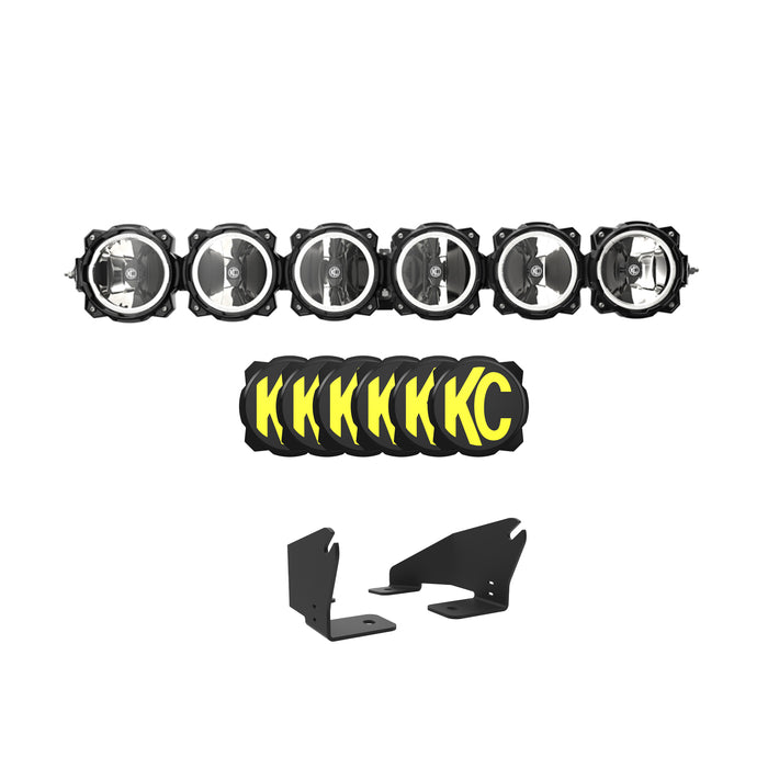 KC HiLiTES Polaris RZR Pro R Light Bar Kit - 39" Pro6 Gravity® LED Light Bar - 6-Light