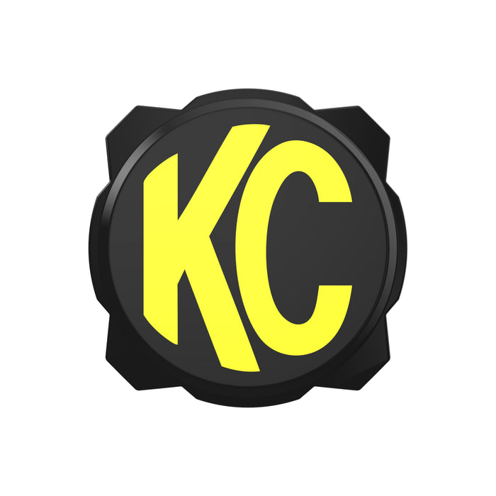 KC HiLiTES Gravity® Titan/Pro6 6" Light Cover - Black / Yellow KC Logo