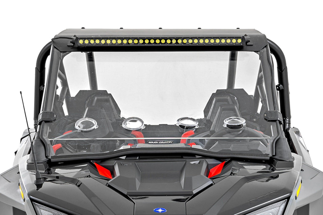 Rough Country 30" Single Row Light Mount Front Black Series for 2022-2023 Polaris RZR Turbo R 4WD