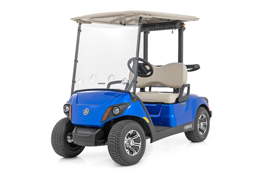Rough Country Vented Full Windshield Scratch Resistant for 2017-2022 Yamaha Drive2 Golf Cart