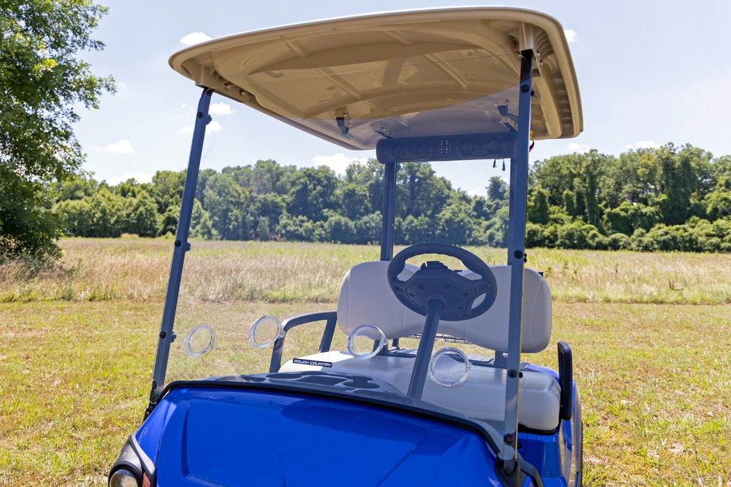 Rough Country Vented Full Windshield Scratch Resistant for 2017-2022 Yamaha Drive2 Golf Cart