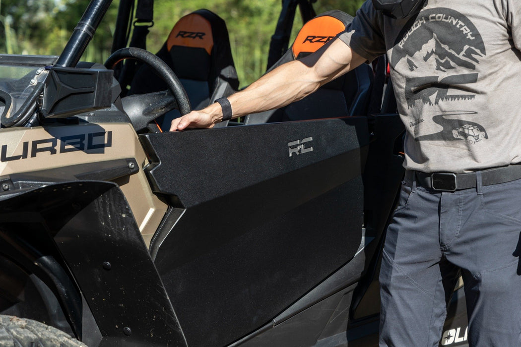 Rough Country Aluminum Lower Half Doors Rear for 2014-2021 Polaris RZR XP 4 1000
