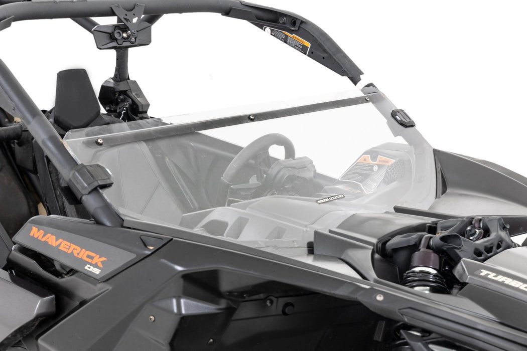 Rough Country Half Windshield Scratch Resistant for 2017-2023 Can-Am Maverick X3