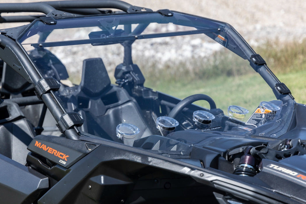 Rough Country Vented Full Windshield Scratch Resistant for 2017-2023 Can-Am Maverick X3