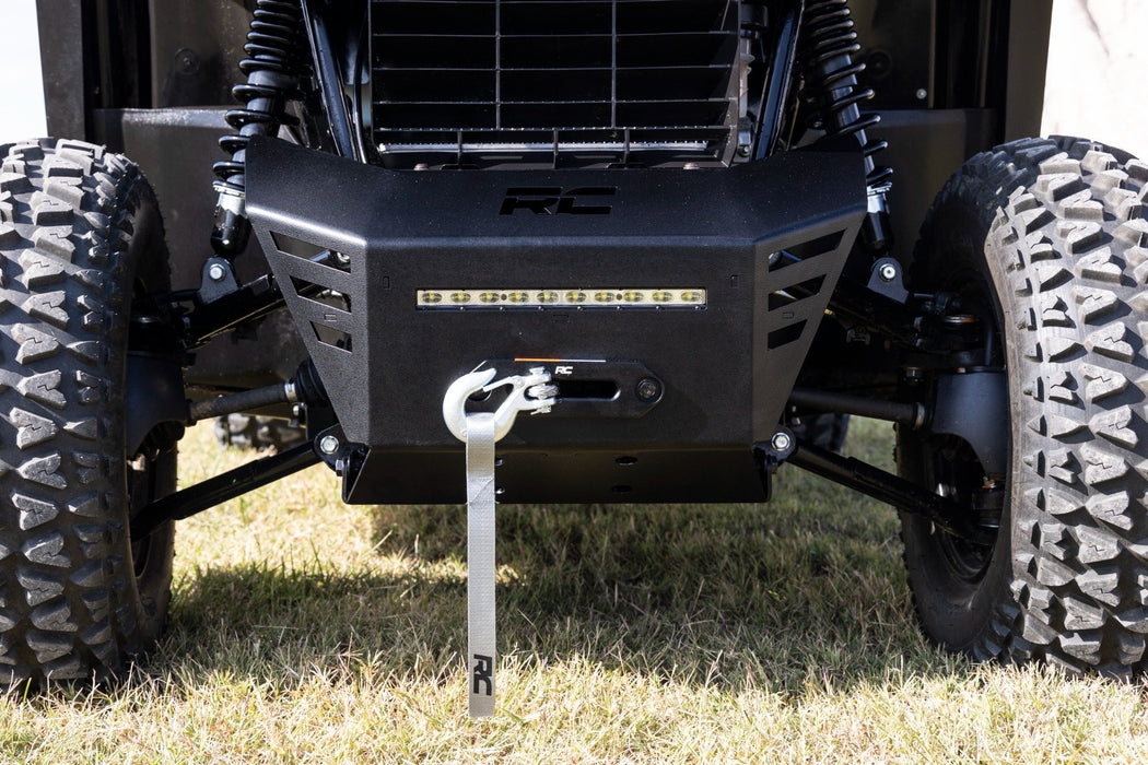 Rough Country Winch Plate 4500-LB Winch 10" Black Slimline for 2021-2023 Honda Pioneer 520