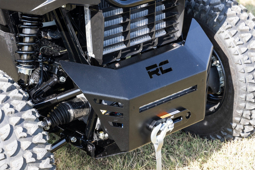 Rough Country Winch Plate 4500-LB Winch 10" Black Slimline for 2021-2023 Honda Pioneer 520