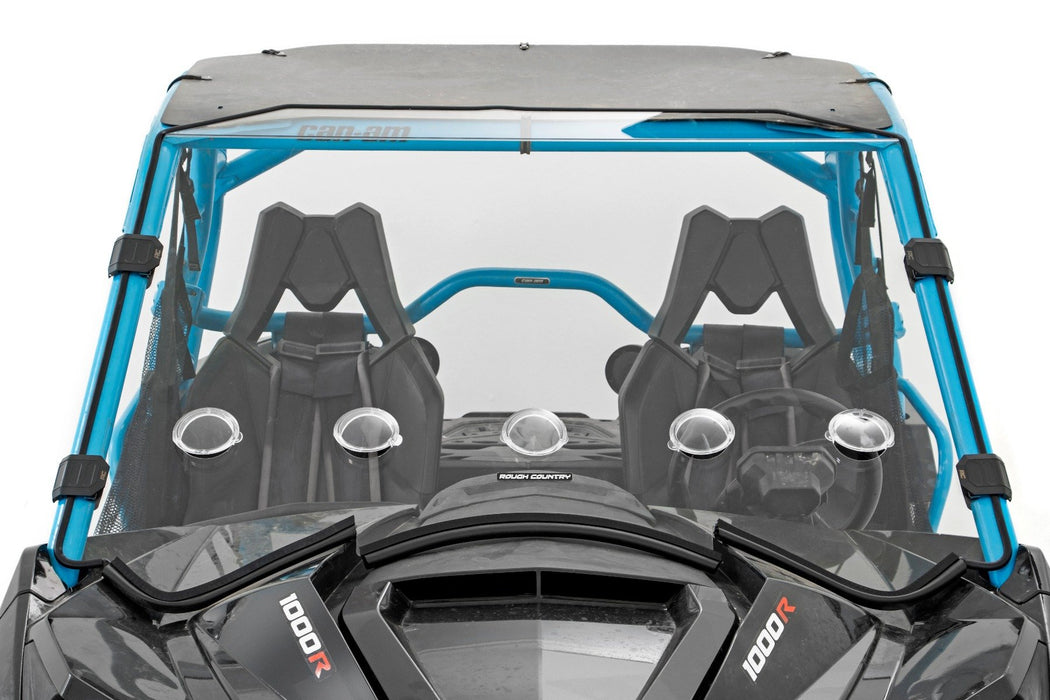 Rough Country Vented Full Windshield Scratch Resistant for 2013-2018 Can-Am Maverick/Maverick Max/Maverick Turbo
