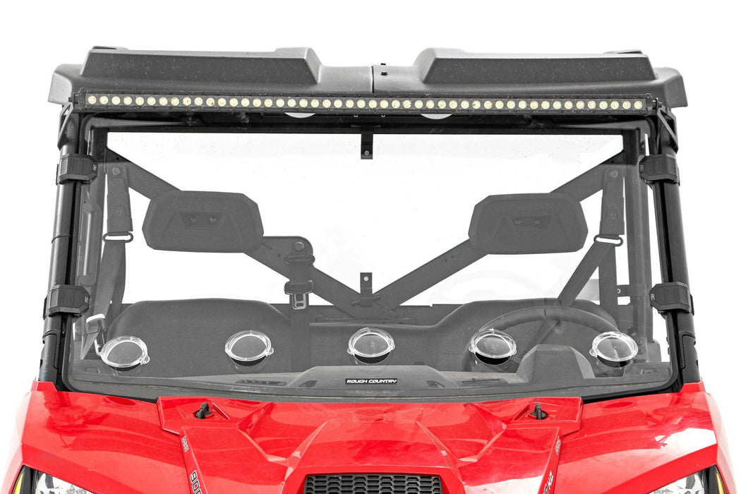 Rough Country Vented Full Windshield Scratch Resistant for 2013-2023 Polaris Ranger 1000/Ranger XP 900/1000