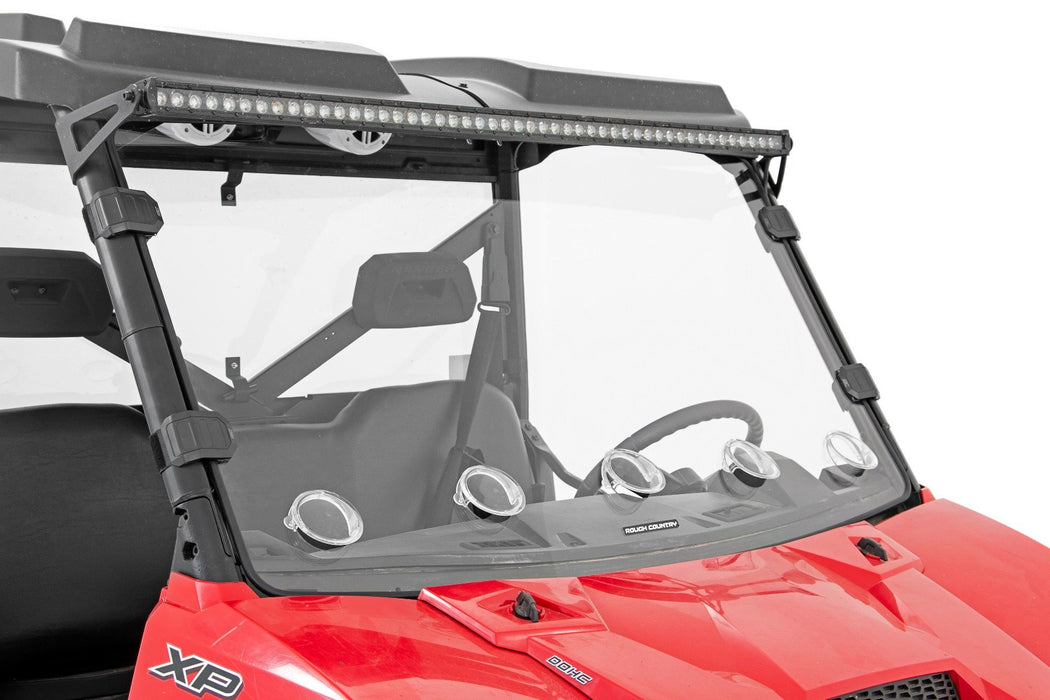 Rough Country Vented Full Windshield Scratch Resistant for 2013-2023 Polaris Ranger 1000/Ranger XP 900/1000