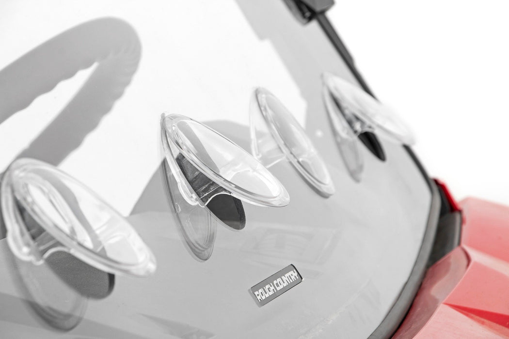 Rough Country Vented Full Windshield Scratch Resistant for 2013-2023 Polaris Ranger 1000/Ranger XP 900/1000