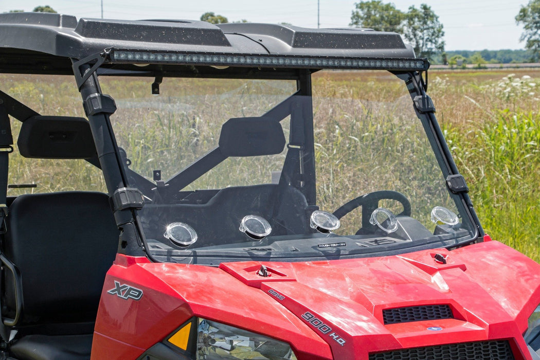 Rough Country Vented Full Windshield Scratch Resistant for 2013-2023 Polaris Ranger 1000/Ranger XP 900/1000