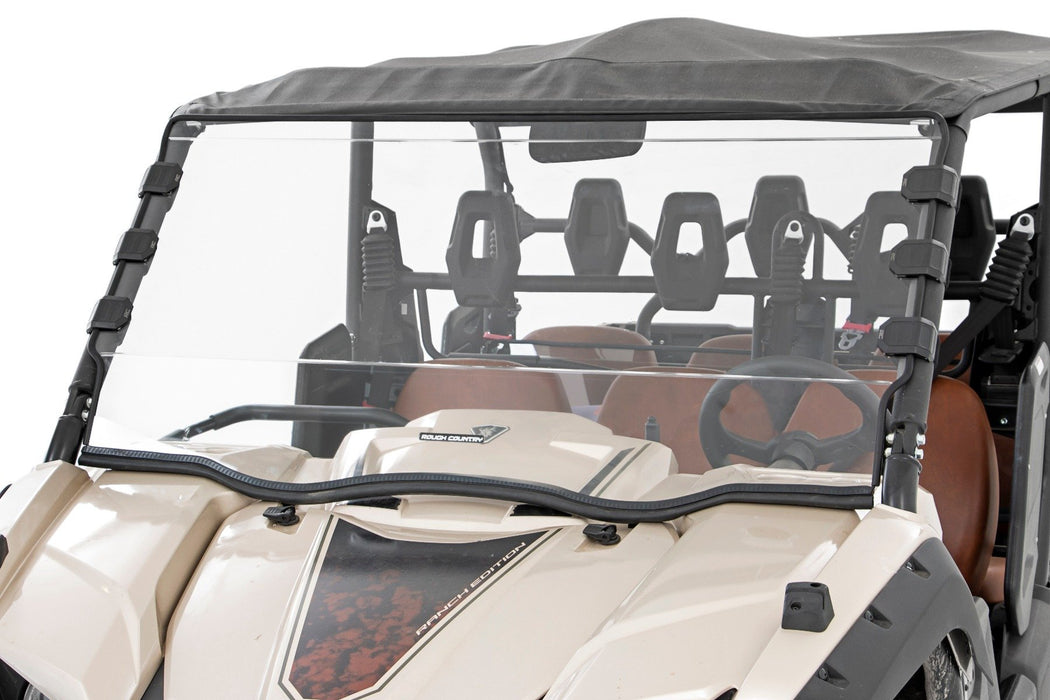 Rough Country Full Windshield Scratch Resistant for 2014-2023 Yamaha Viking