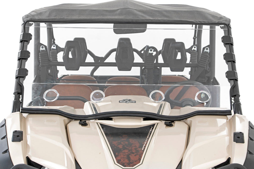Rough Country Vented Full Windshield Scratch Resistant for 2015-2023 Yamaha Viking