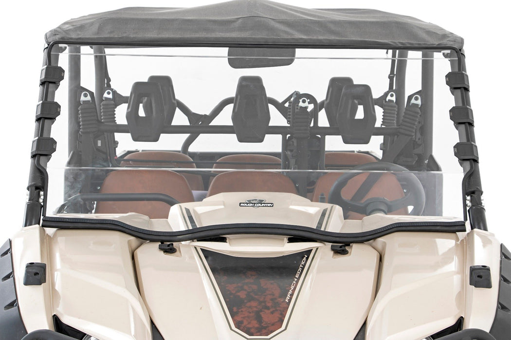 Rough Country Full Windshield Scratch Resistant for 2014-2023 Yamaha Viking