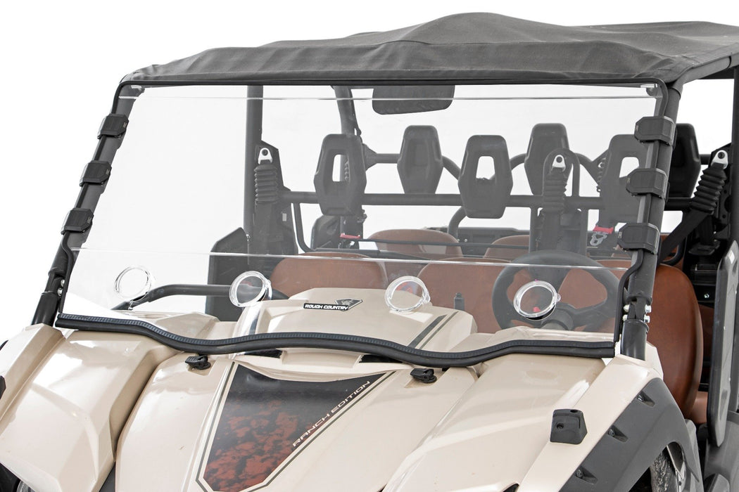 Rough Country Vented Full Windshield Scratch Resistant for 2015-2023 Yamaha Viking