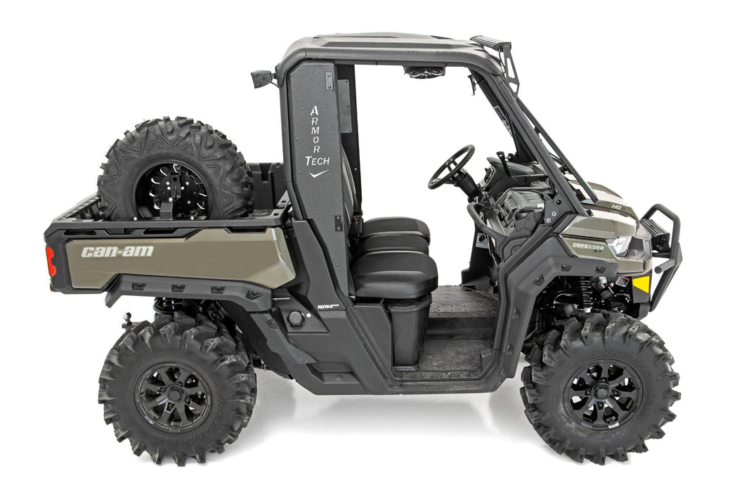 Rough Country Spare Tire Carrier Bed Side Mount Multiple Makes & Models for 2013-2023 (Can-Am/Polaris)