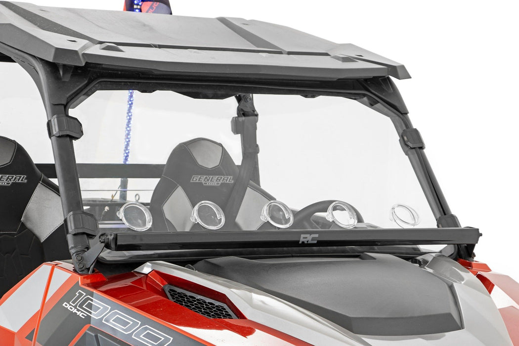 Rough Country Vented Full Windshield Scratch Resistant for 2016-2023 Polaris General