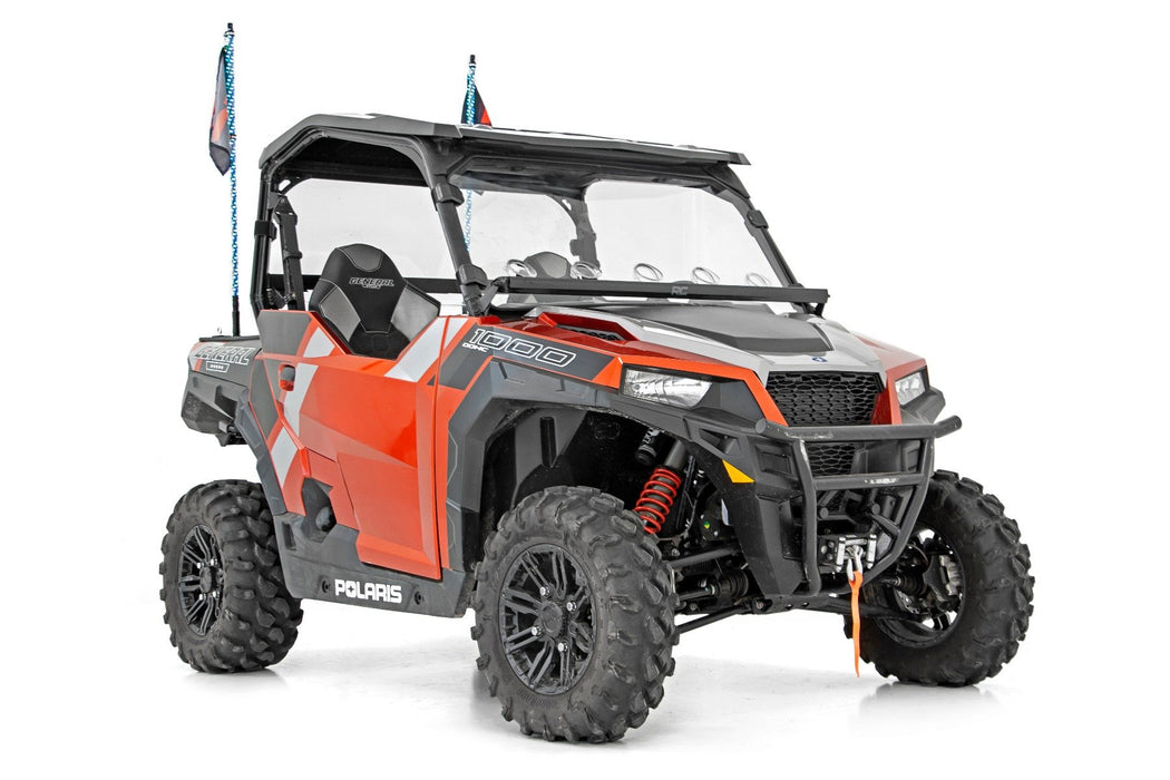 Rough Country Vented Full Windshield Scratch Resistant for 2016-2023 Polaris General