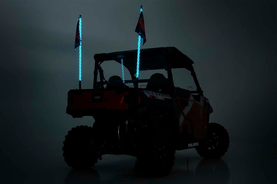 Rough Country Multi-Color LED Whip 4' Long Pair