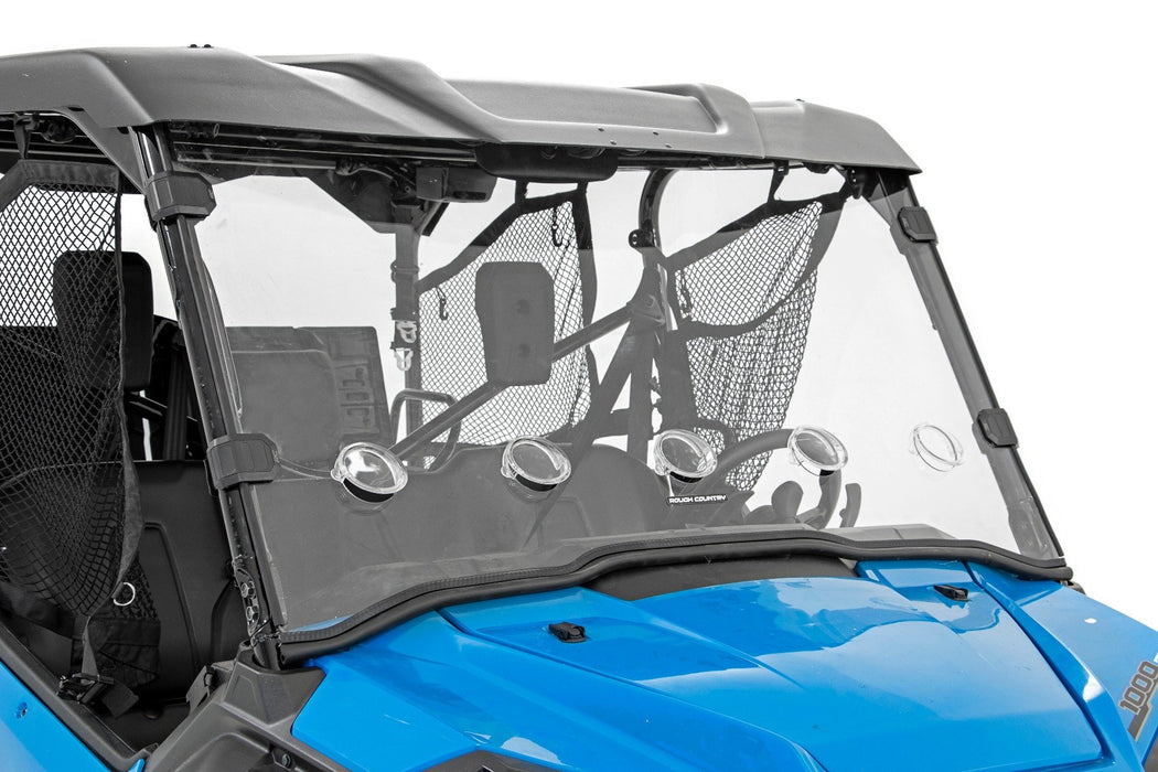 Rough Country Vented Full Windshield Scratch Resistant for 2016-2023 Honda Pioneer 1000