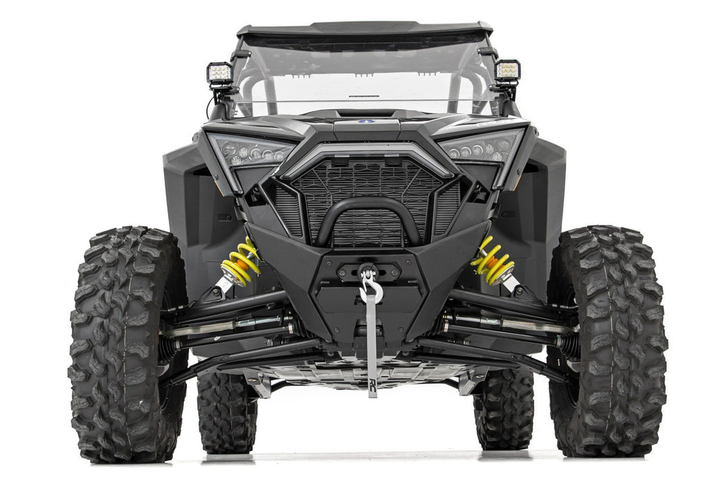 Rough Country LED Light Kit "A" Pillar Mount 2" Black Pair Amber DRL for 2020-2023 Polaris RZR PRO XP