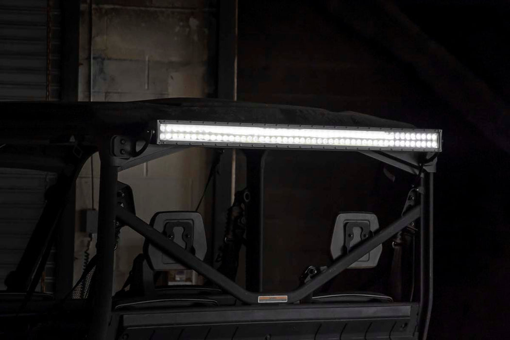 Rough Country LED Light Kit Cab Mount 50" Black Dual Row for 2016-2023 Can-Am Defender HD8