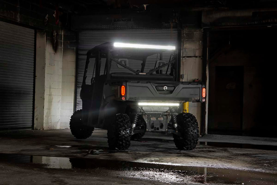 Rough Country LED Light Kit Cab Mount 50" Black Dual Row for 2016-2023 Can-Am Defender HD8