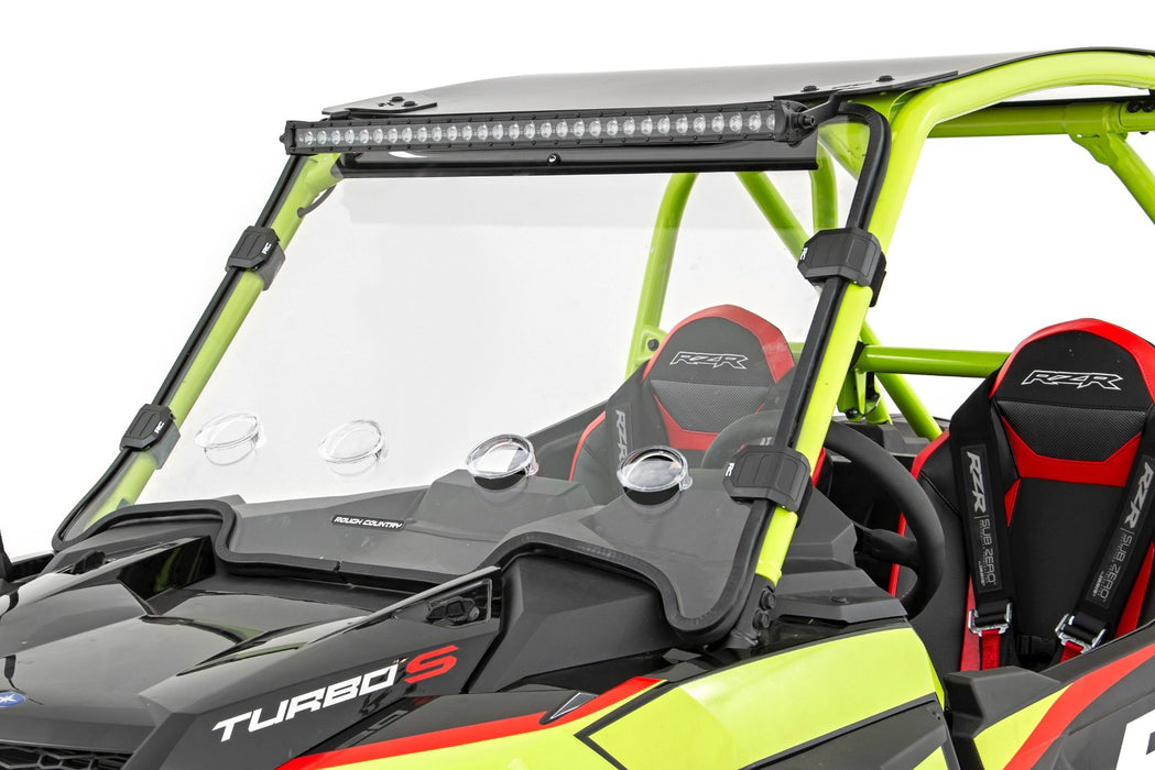 Rough Country Vented Full Windshield Scratch Resistant for 2021-2022 Polaris RZR Turbo S