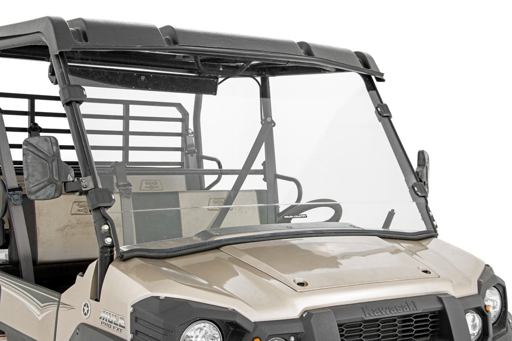 Rough Country Full Windshield Scratch Resistant for 2015-2023 Kawasaki Mule