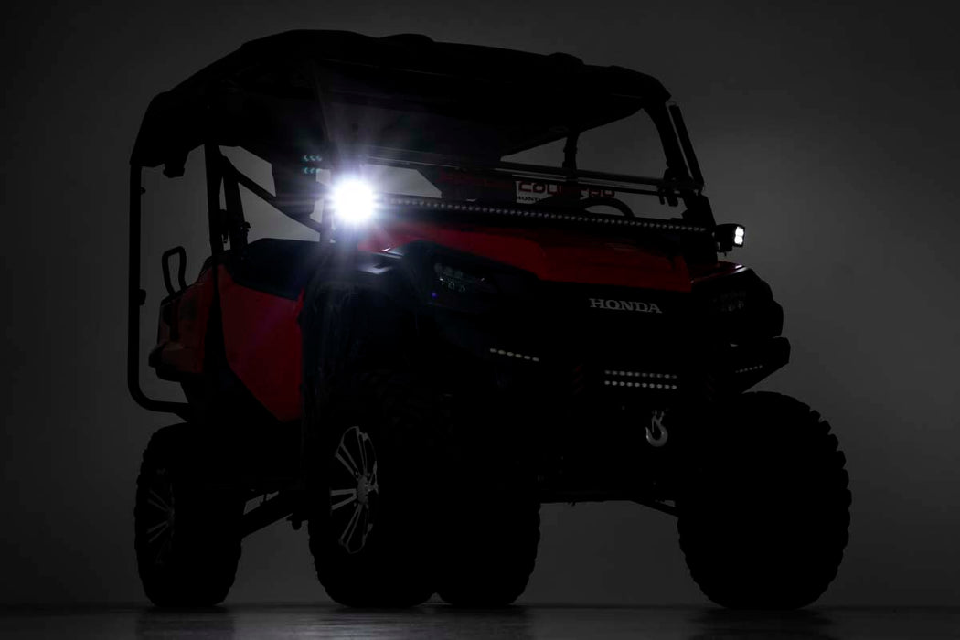 Rough Country LED Light Kit Cage Mount 2" Black Pair for 2016-2023 Honda Pioneer