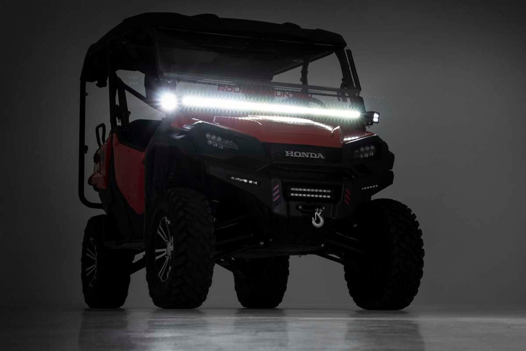 Rough Country LED Light Kit Cage Mount 50" Black Single Row for 2016-2023 Honda Pioneer 1000