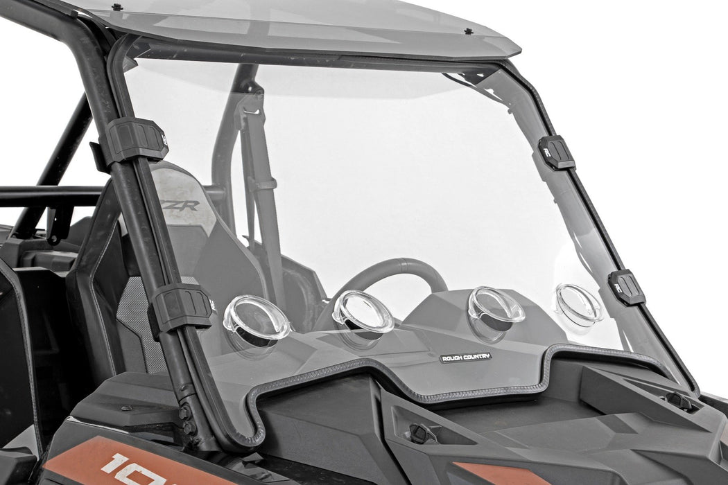 Rough Country Vented Full Windshield Scratch Resistant for 2020-2023 Polaris RZR