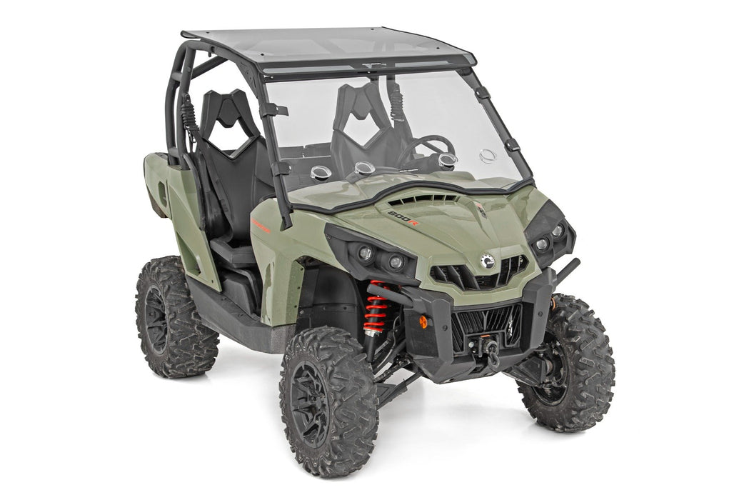 Rough Country Vented Full Windshield Scratch Resistant for 2011-2023 Can-Am Commander 1000