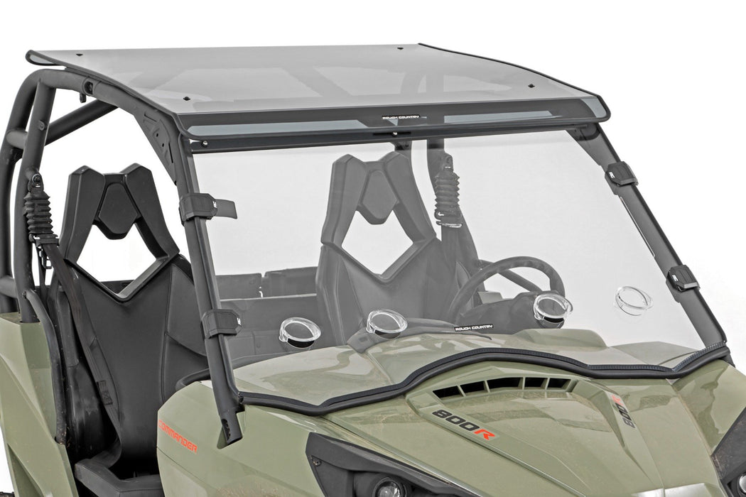 Rough Country Vented Full Windshield Scratch Resistant for 2011-2023 Can-Am Commander 1000
