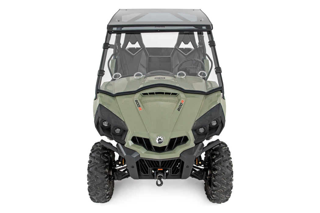Rough Country Vented Full Windshield Scratch Resistant for 2011-2023 Can-Am Commander 1000