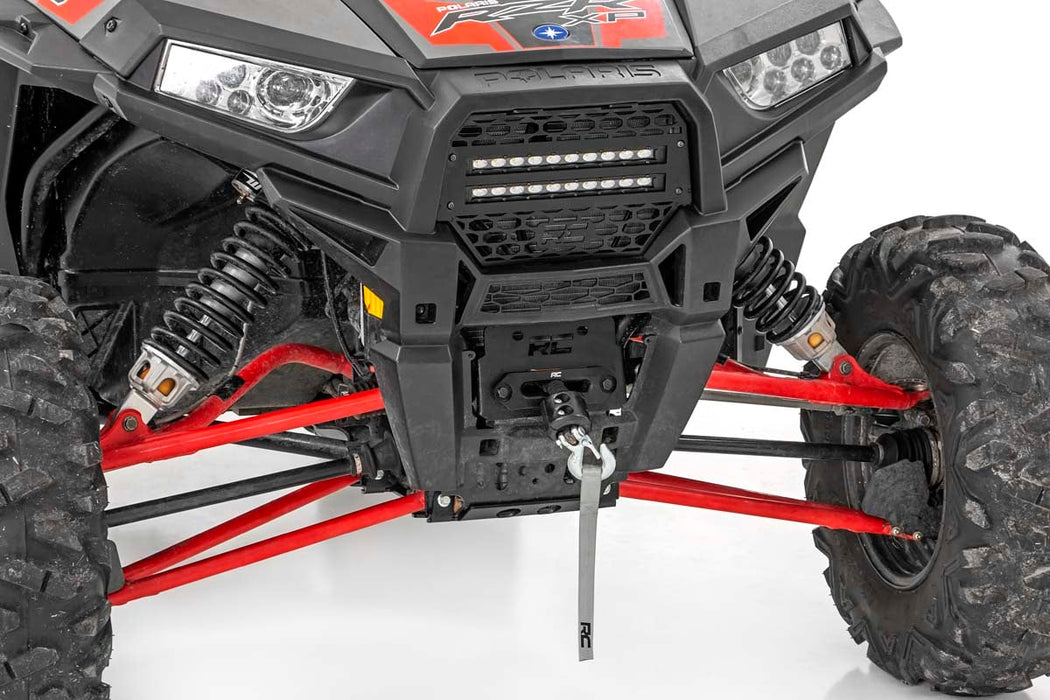 Rough Country Grille Kit 10" Black Slimline LED Pair for 2014-2021 Polaris RZR XP 1000