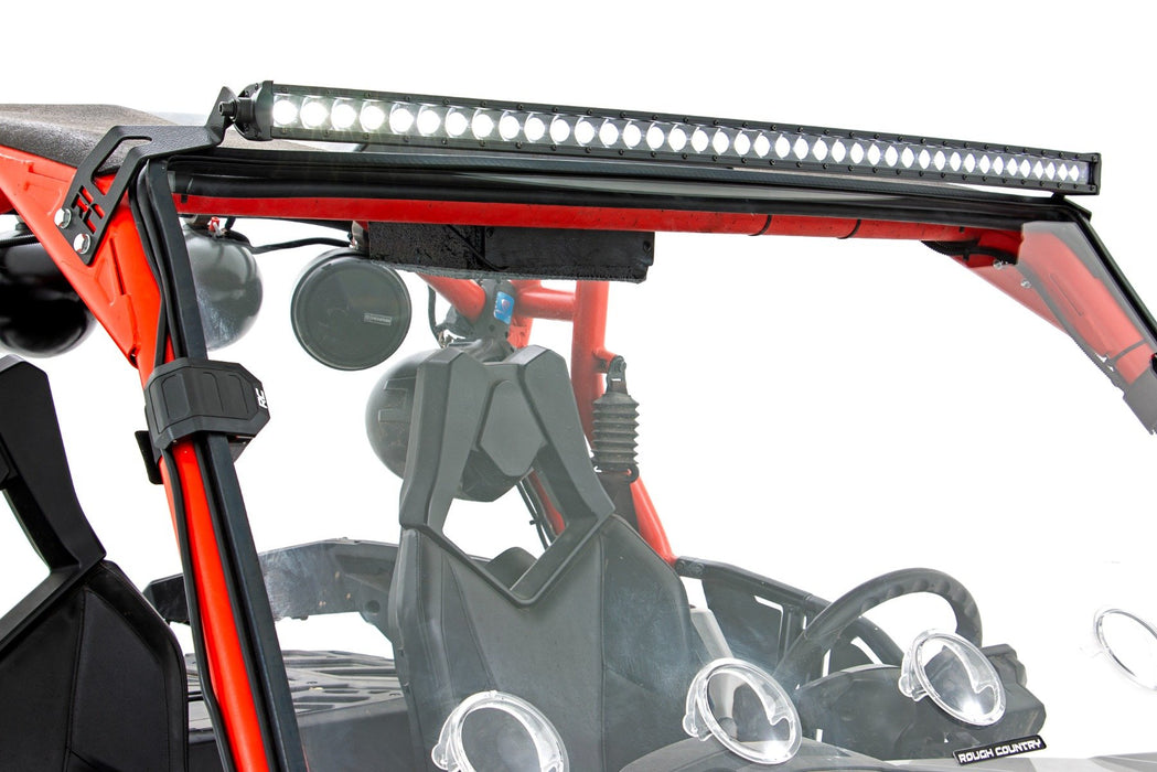 Rough Country LED Light Front Mount 40" Black Dual Row for 2011-2020 Can-Am Commander 1000/Maverick
