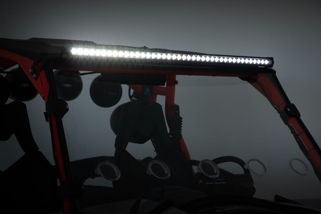 Rough Country LED Light Front Mount 40" Black Dual Row for 2011-2020 Can-Am Commander 1000/Maverick
