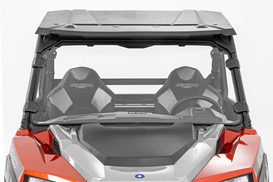Rough Country Full Windshield Scratch Resistant for 2016-2023 Polaris General/General XP