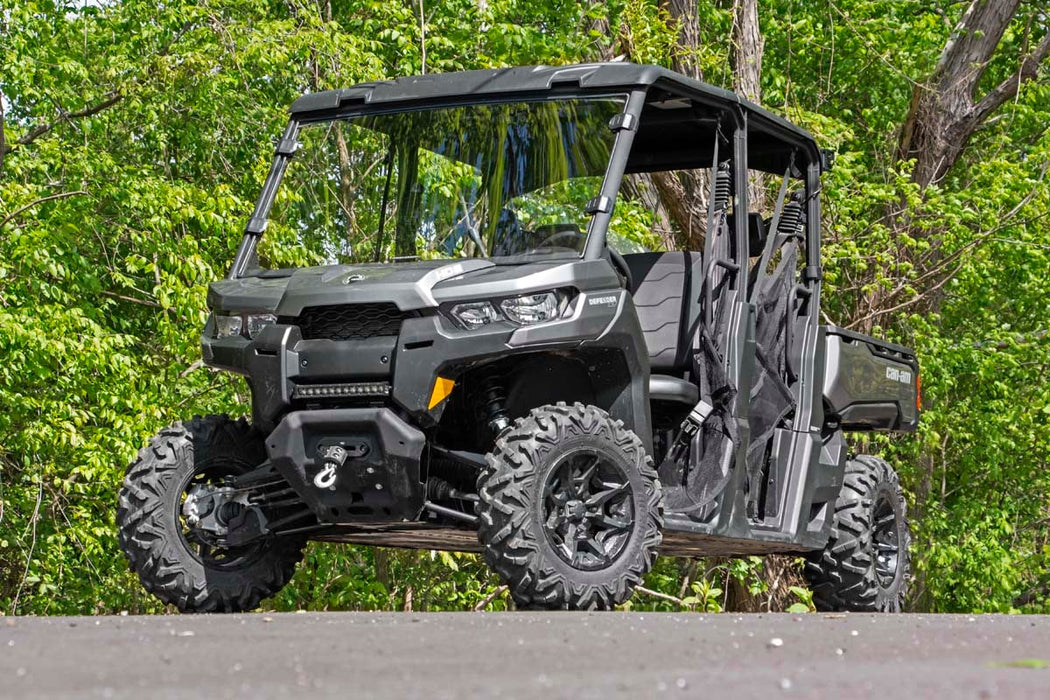 Rough Country Full Windshield Scratch Resistant for 2016-2023 Can-Am Defender HD 8/HD 9/HD 10