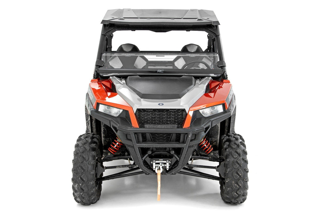 Rough Country Half Windshield Scratch Resistant for 2016-2023 Polaris General/General XP 1000