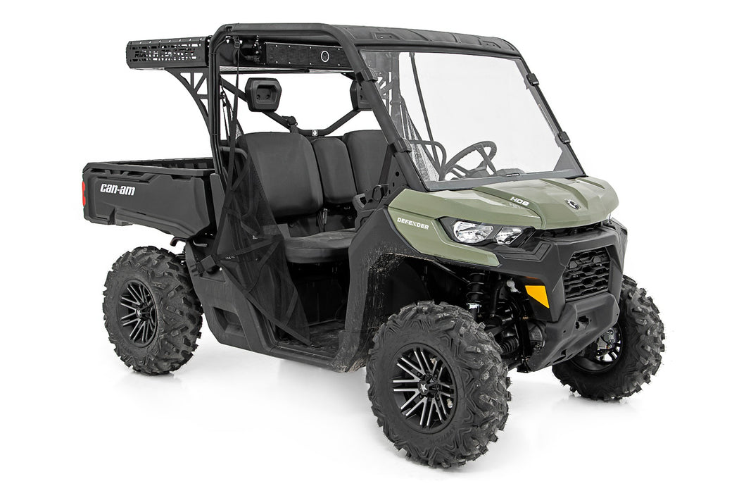 Rough Country Cargo Rack Dual 2" Black LED Pairs Flush Mount for 2016-2023 Can-Am Defender HD 5/HD 8/HD 9/HD 10