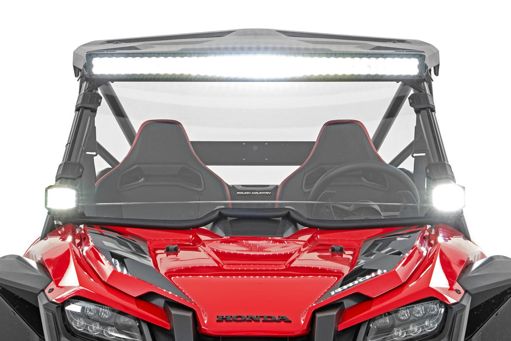 Rough Country LED Light Front Mount 40" Black Dual Row for 2019-2023 Honda Talon 1000