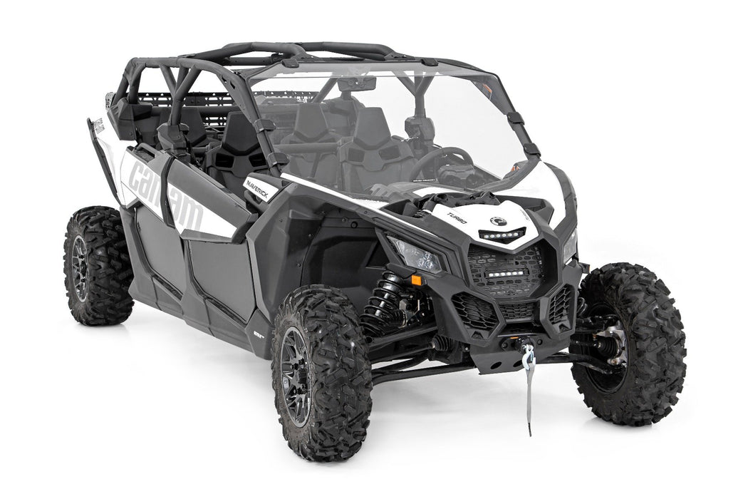 Rough Country LED Light Kit Grille Mount 6" Black Slimline for 2017-2023 Can-Am Maverick X3