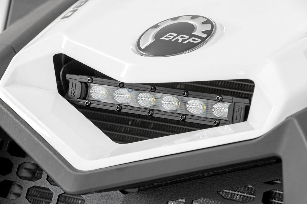 Rough Country LED Light Kit Cowl Mount 6" Black Slimline for 2017-2023 Can-Am Maverick X3