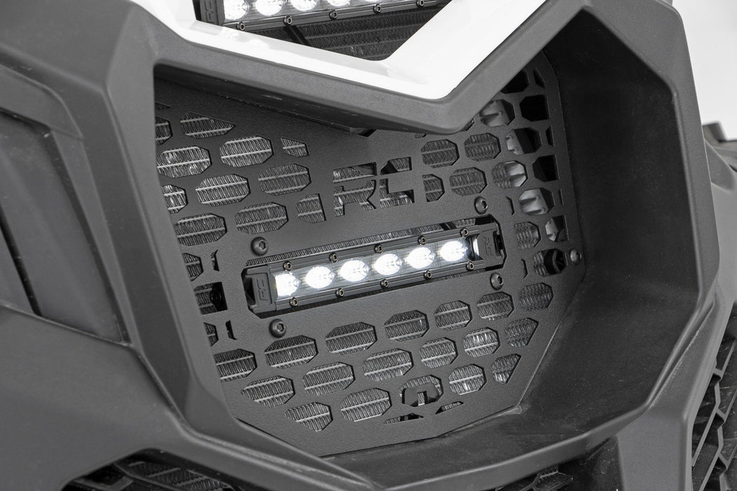 Rough Country LED Light Kit Grille Mount 6" Black Slimline for 2017-2023 Can-Am Maverick X3