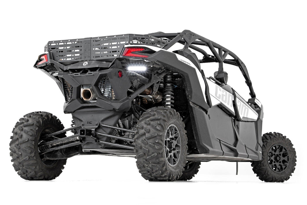 Rough Country LED Light Kit Tail Light Mount 6" Black Slimline Pair for 2017-2023 Can-Am Maverick X3