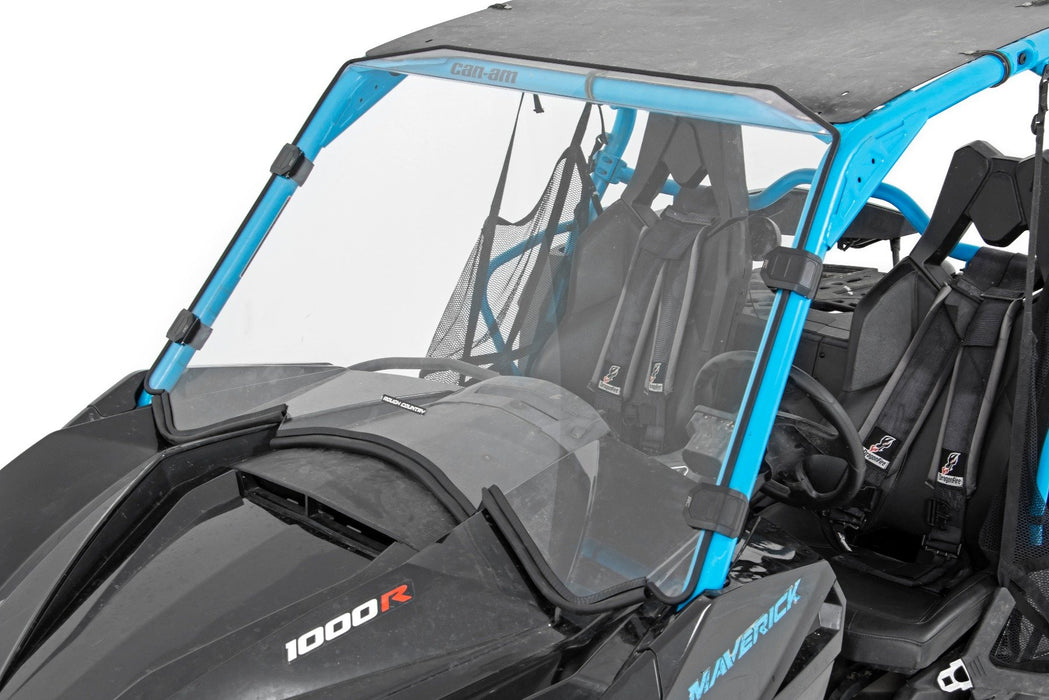 Rough Country Full Windshield Scratch Resistant for 2013-2018 Can-Am Maverick/Maverick Max/Maverick Turbo